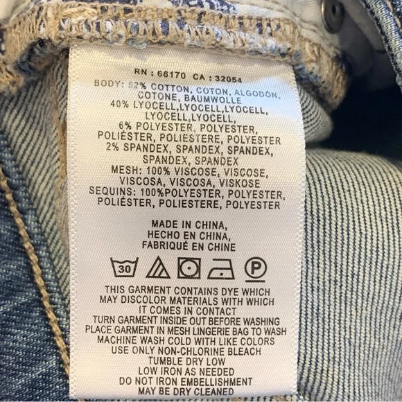 Anthropologie Pilcro High-Rise Sequined Flared Jeans Size 29 - Picture 10 of 12